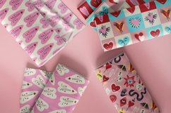 Funky Valentine seamless patterns bundle Product Image 2