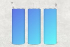 Sea Blue Tumbler Wrap Sublimation Product Image 1