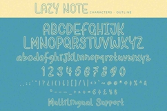 Lazy Note - Display Font Product Image 9