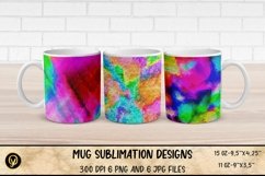 3D Abstract Watercolor Mug Sublimation Designs Product Image 1