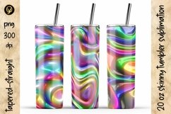 20 Oz Abstract Skinny Tumbler Bundle.3D Gel Skinny Tumbler Product Image 2