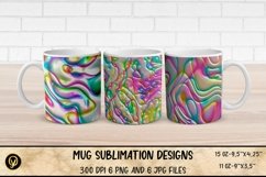 Mug Sublimation Wrap Bundle 2.Abstract Mugs. Product Image 6