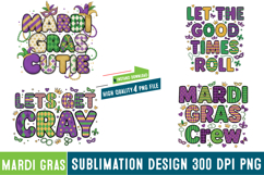 4 Mardi Gras Sublimation Design,Mardi Gras png Product Image 1