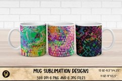 Mug Sublimation Wrap Bundle 2.Abstract Mugs. Product Image 11