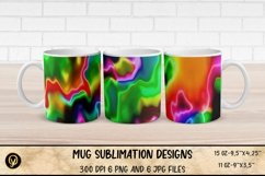Mug Sublimation Wrap Bundle 6.Abstract Mugs. Product Image 3