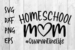 Homeschool Mom Quarantined SVG design Product Image 1