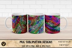 3D Mug Sublimation Designs,Abstract Metalic Sublimation Mug Product Image 1