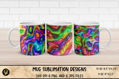 Mug Sublimation Wrap Bundle 6.Abstract Mugs. Product Image 6