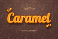 Editable text effect, caramel text Product Image 1