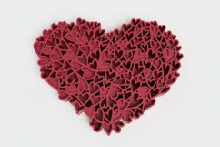 Valentine's Day laser cut file - Heart of Hearts Product Image 2