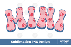 American Mini 4th of July USA Cat Dog Paw DTF Sublimation Product Image 1