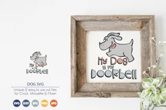 Funny Dog SVG | My Dog is My Doorbell SVG Product Image 1