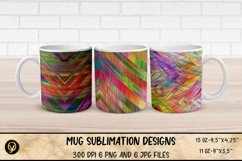 Mug Sublimation Designs , Abstract Geometric Mug Template Product Image 1