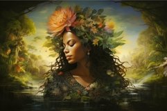 Ethereal forest nymph with floral headdress Product Image 1