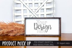 Rectangle wood sign MOCK UP | PSD & JPG Product Image 1
