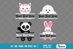 cat svg, dog svg, panda svg, bunny svg, dog svg file Product Image 1