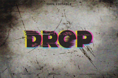 Glitch Text Effect with Retro Grunge Style Product Image 1