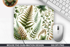 Flowers Mouse Pad Sublimation, Spring Mouse Pad PNG Design Product Image 1