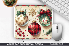 Mouse Pad Sublimation - Christmas Mouse Pad PNG Design Product Image 1