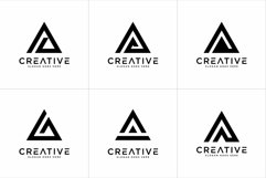 SET OF initial letter A logo vector design Product Image 1