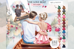 The Love Boat Clipart Set, Create Custom Portraits Product Image 1