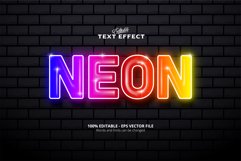 Editable text effect, neon text Product Image 1