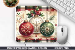 Mouse Pad Sublimation - Christmas Mouse Pad PNG Design Product Image 1