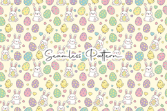 Cute Easter Bunny Eggs Seamless Pattern Product Image 8