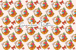 Cute Easter Bunny Eggs Seamless Pattern Product Image 5