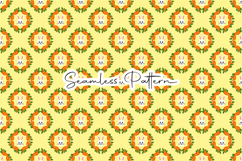 Easter Bunny Carrot Wreath Seamless Product Image 1
