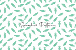 Easter Bunny Carrot Chick Seamless Pattern Product Image 8