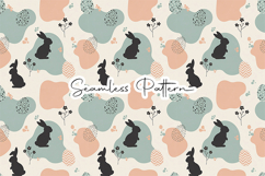 Easter Bunny Carrot Chick Seamless Pattern Product Image 6