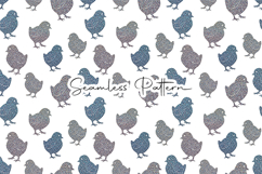 Cute Baby Chick Seamless Pattern Product Image 1