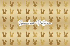 Gold Bunny Ears Seamless Pattern Product Image 1