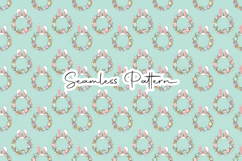 Floral Bunny Ears Seamless Pattern Product Image 1