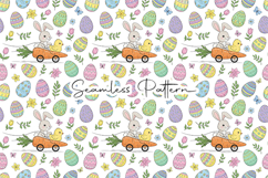 Easter Bunny Chick Seamless Pattern Product Image 1