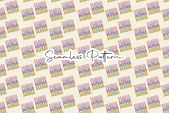 Retro Mama Seamless Pattern Typography Product Image 1