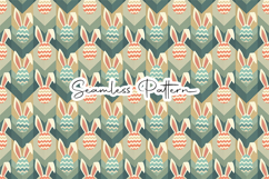 Pastel Bunny Ears Easter Seamless Pattern Product Image 8