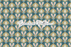 Easter Eggs Bunny Ears Seamless Pattern Product Image 1