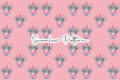 Pink Cow Bubblegum Seamless Pattern Product Image 1