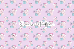 Cute Bunny Gift Seamless Pattern Product Image 1