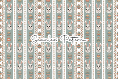 Bunny Easter Egg Stripe Seamless Pattern Product Image 1
