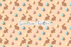 Easter Bunny Eggs Seamless Pattern Product Image 1