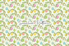 Easter Eggs Floral Seamless Pattern Product Image 1