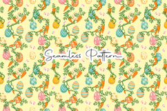 Easter Eggs Carrot Seamless Pattern Product Image 1