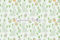 Easter Bunny Eggs Seamless Pattern Product Image 1