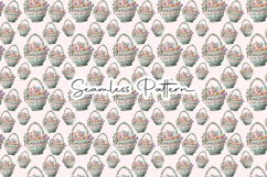 Easter Basket Seamless Pattern Product Image 1