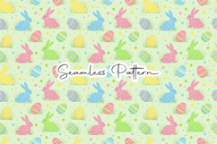 Colorful Easter Bunny Seamless Pattern Product Image 1