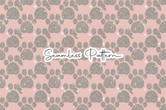 Glitter Bunny Paw Seamless Pattern Product Image 1