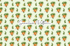 Easter Carrots Bunny Seamless Pattern Product Image 1